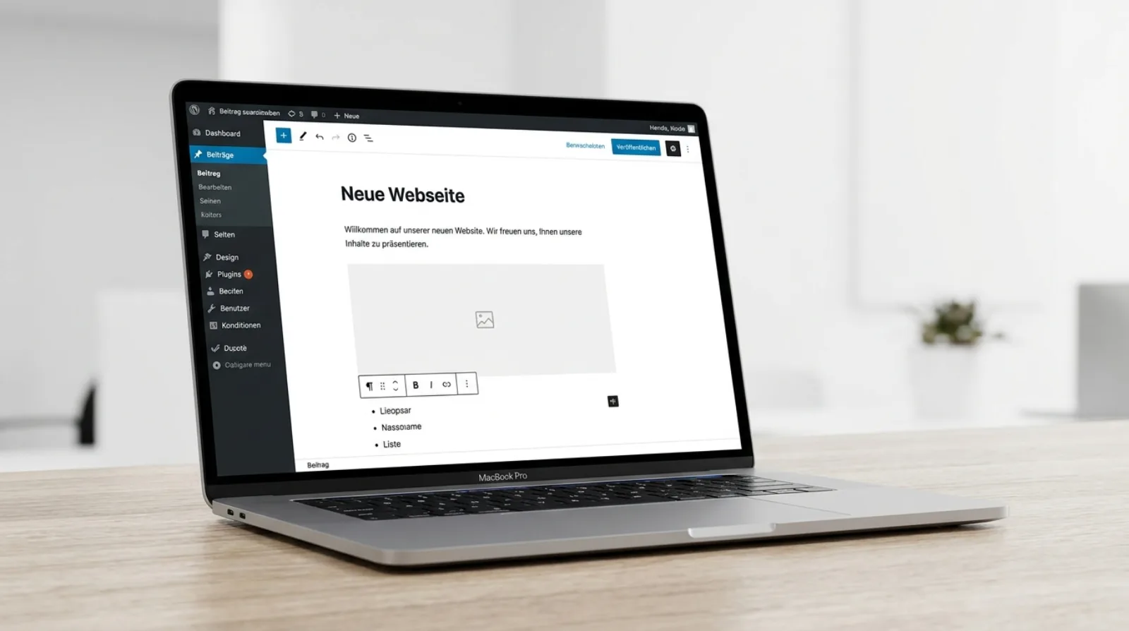 WordPress Block-Editor — Website von redcat media