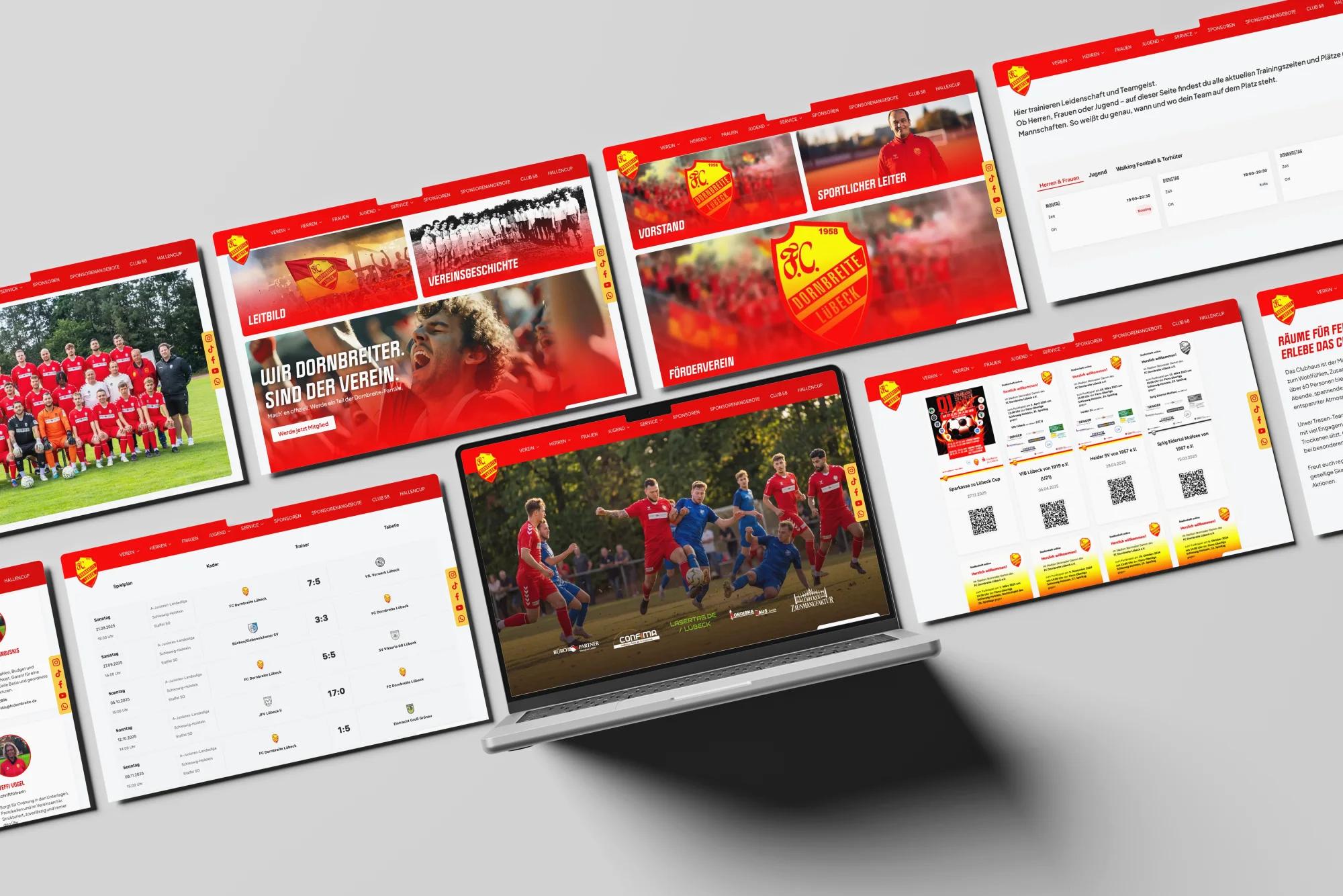 FC Dornbreite — Website-Ansicht