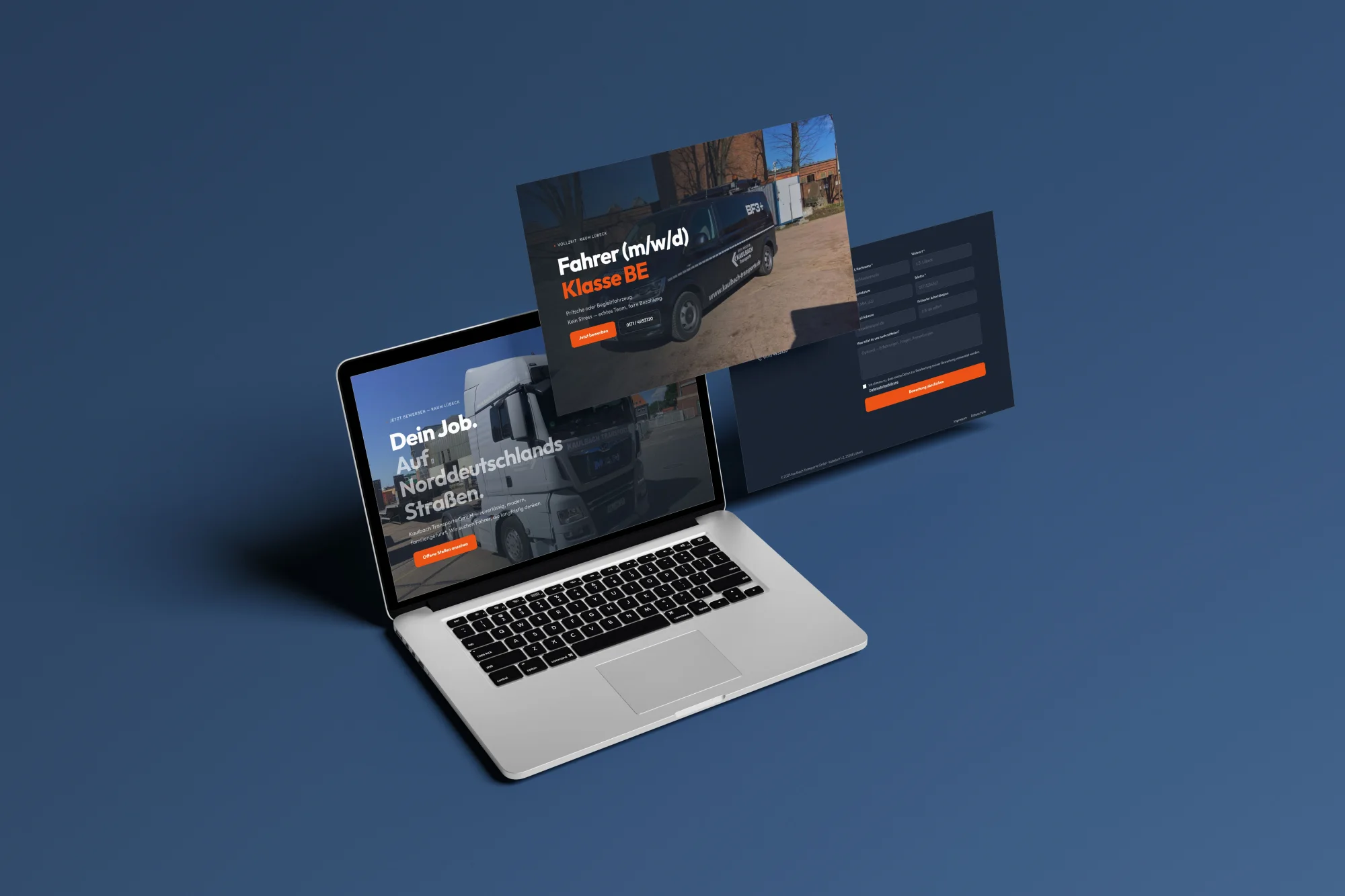 Kaulbach Transporte — Website-Ansicht