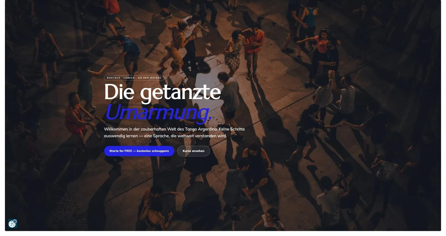Website-Projekt Tango am Meer von redcat media